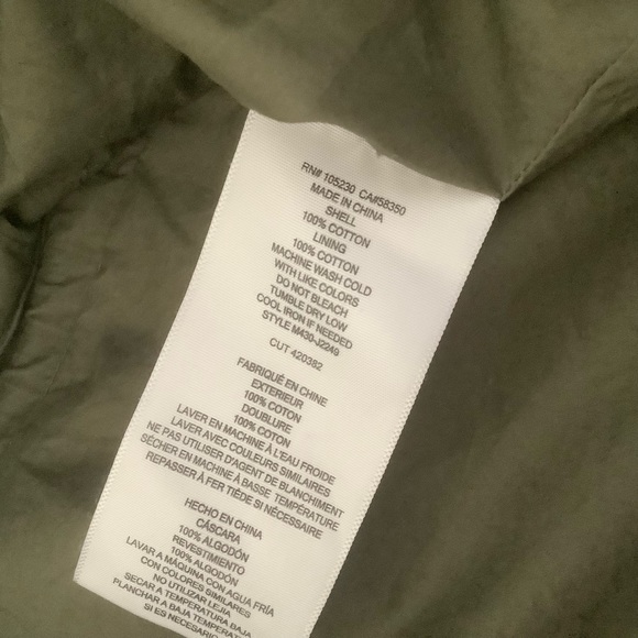 Joie womens evandale jacket with embroidered front army green button up small - Picture 9 of 9